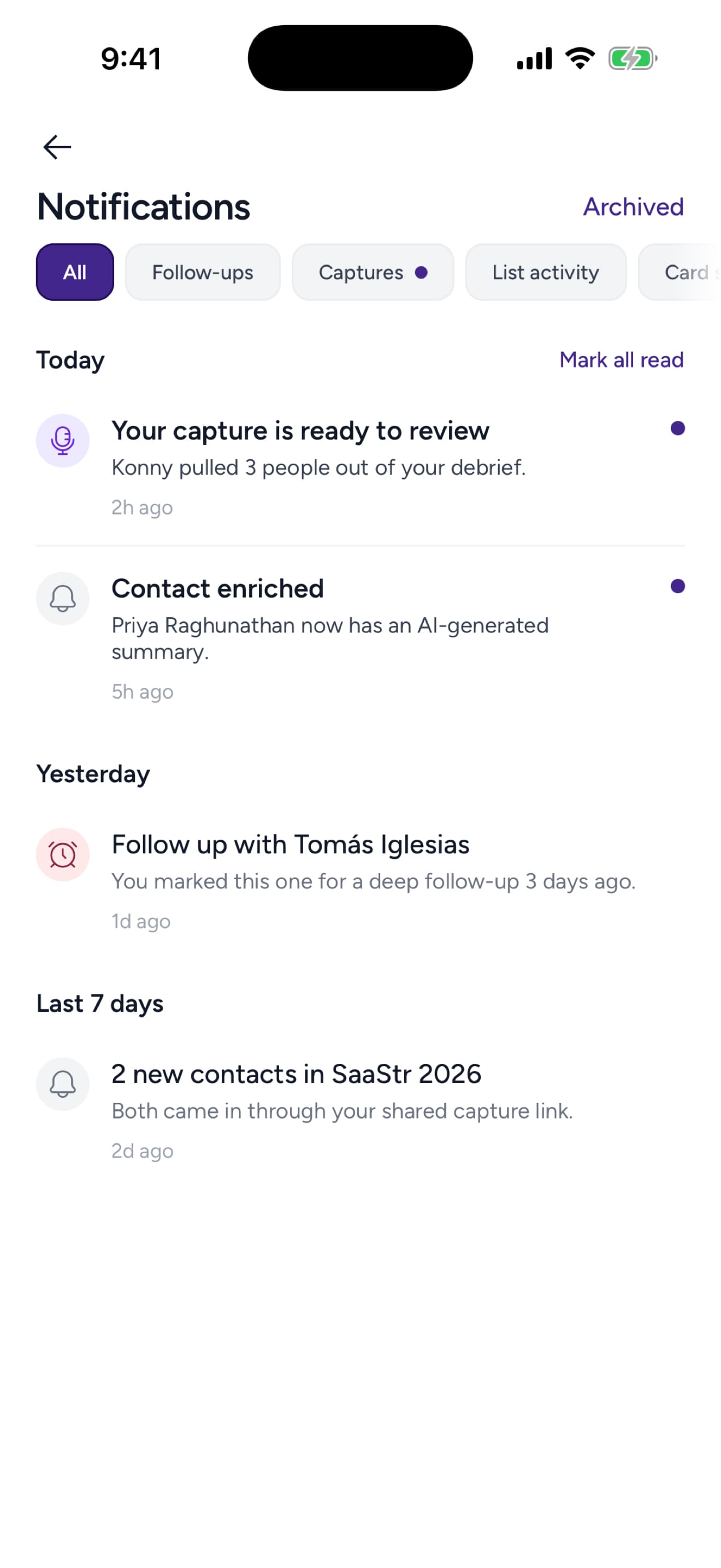 Follow-ups on Kontextual mobile